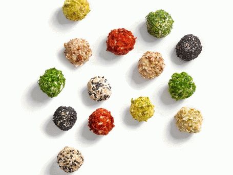 Mini bolas de queijo com foto