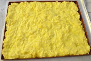 Queijo e bolo de carne