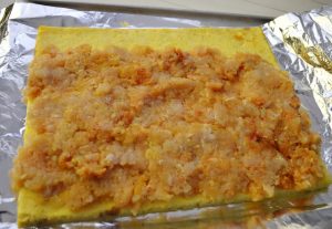 Queijo e bolo de carne