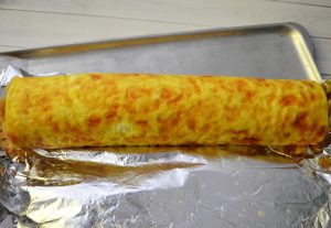 Queijo e bolo de carne