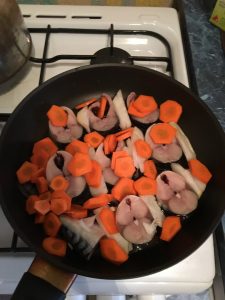 Cavala na frigideira