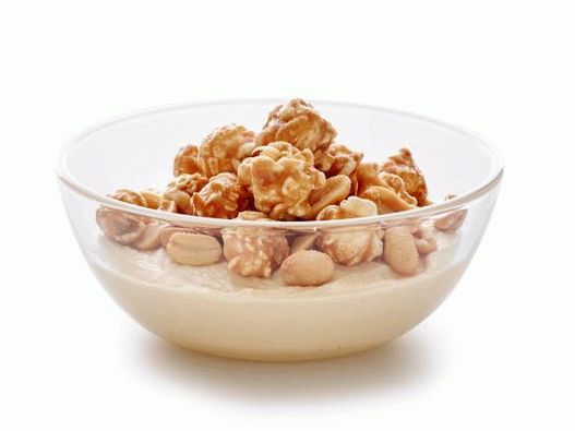 Foto Pudim Cremoso com Pipoca de Caramelo