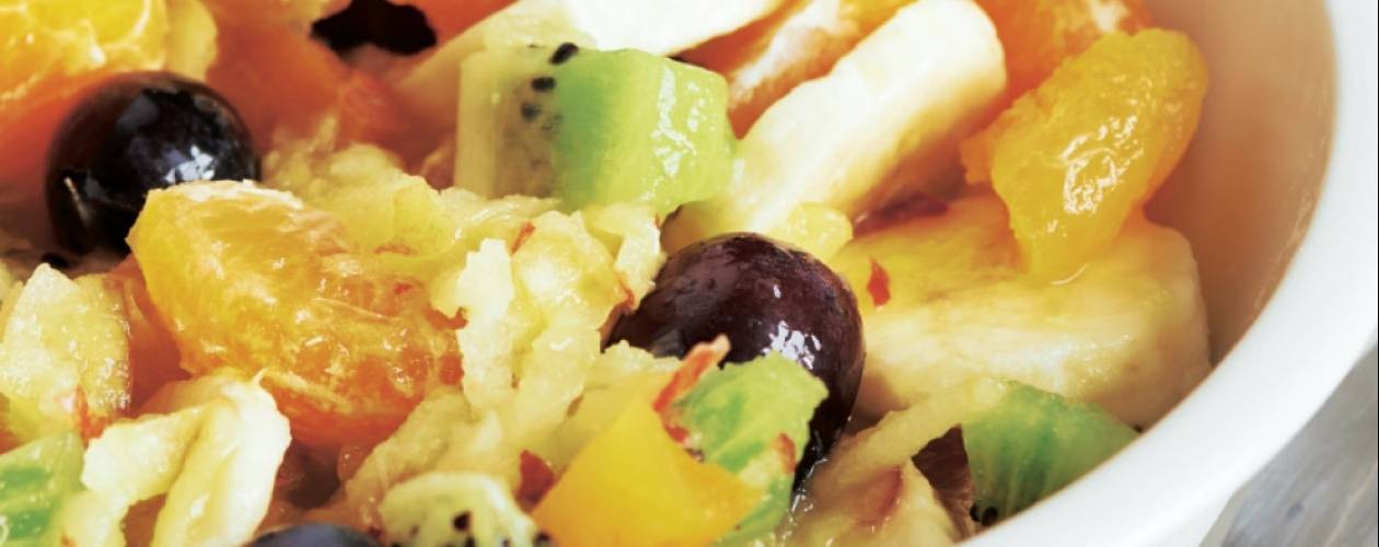 Salada de frutas suculentas