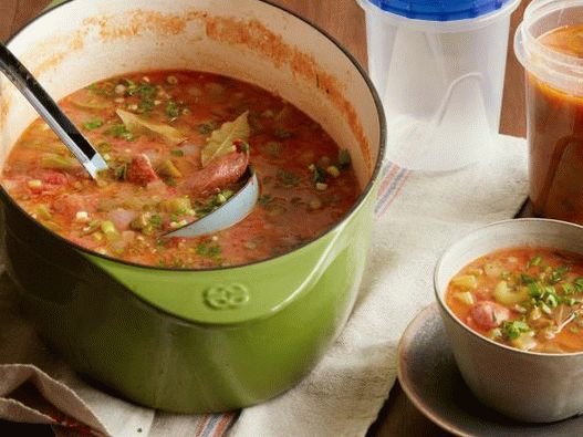 Sopa Photo Gambo com linguiça para uso futuro