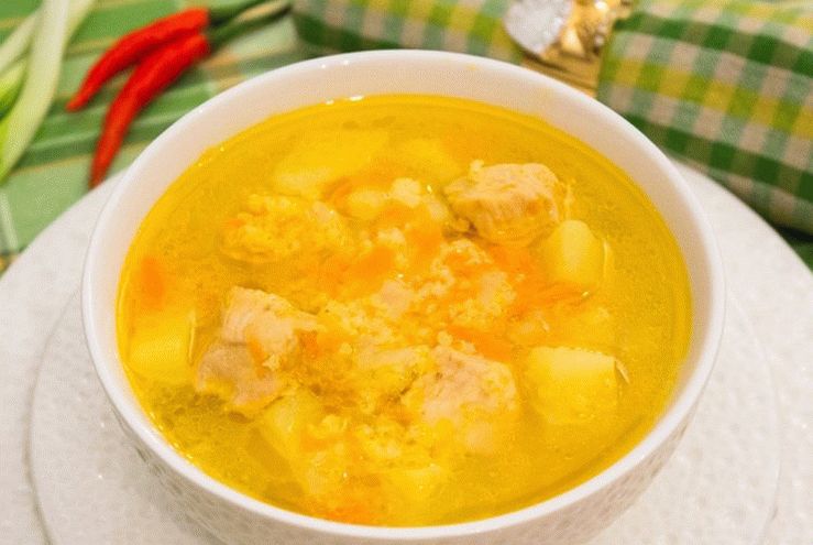 Sopa de peru e milho