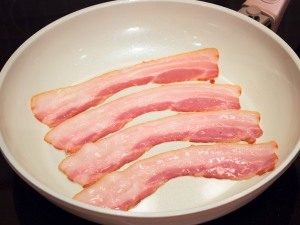Sopa de purê e bacon