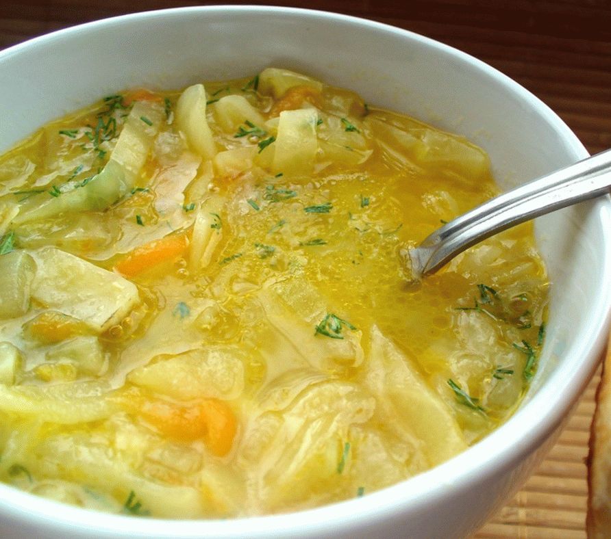 Sopa com legumes e feijão