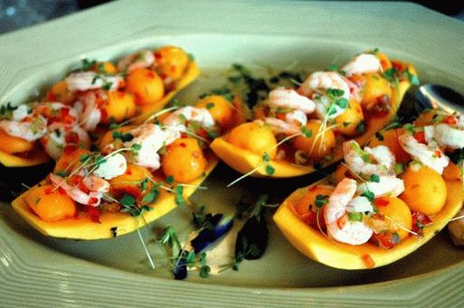 Foto salada tailandesa com melão