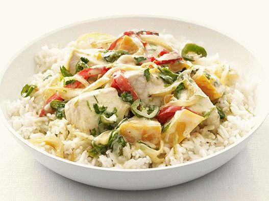Foto de curry de peixe tailandês