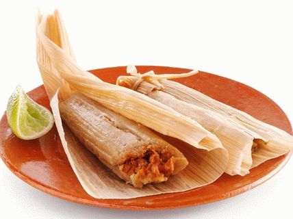 Foto de Tamale com carne de porco