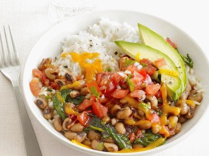 Foto arroz mexicano do Texas com feijão