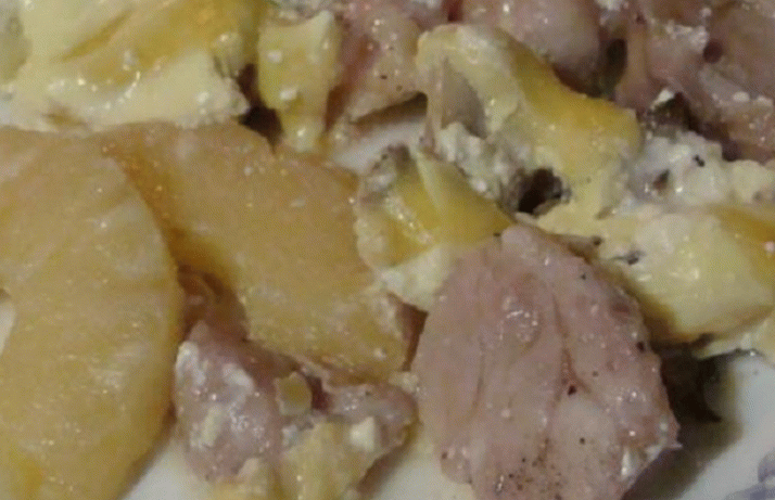 Vitela com abacaxi