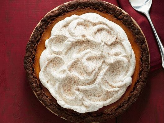 Foto de torta de abóbora com bolo de gengibre