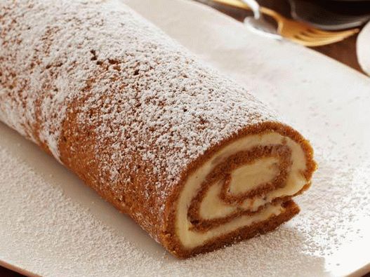 Foto rolo de biscoito de coalhada de coalhada