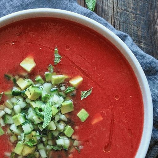 Foto sopa de tomate Gazpacho