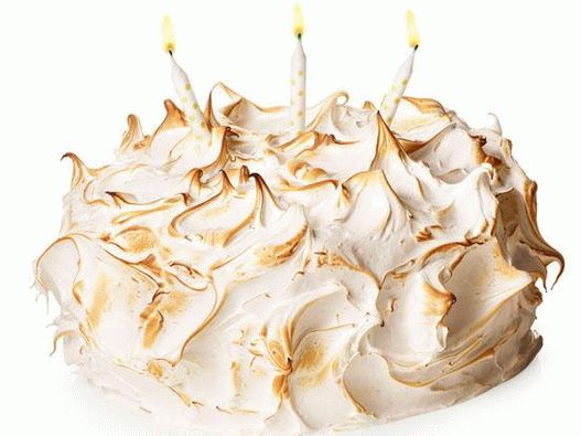 Foto de bolo de limão merengue curdo