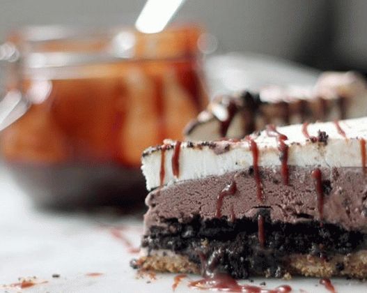 Bolo de sorvete com foto