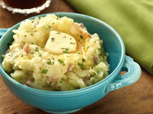 Foto purê de batatas irlandês tradicional