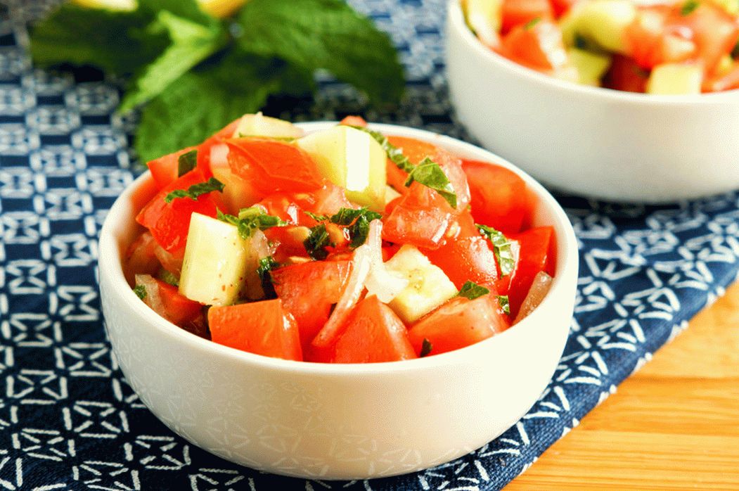 Salada de tomate turca