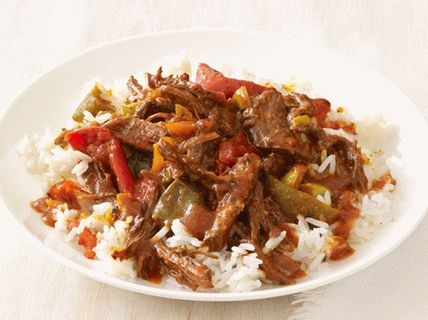 Carne refogada com foto