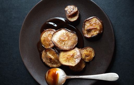 Foto de cogumelos shiitake cozidos