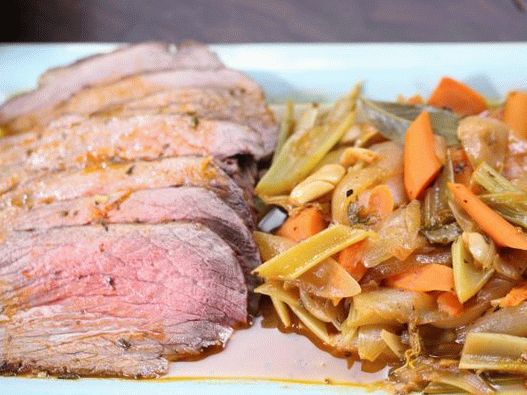 Foto de carne assada assada em italiano