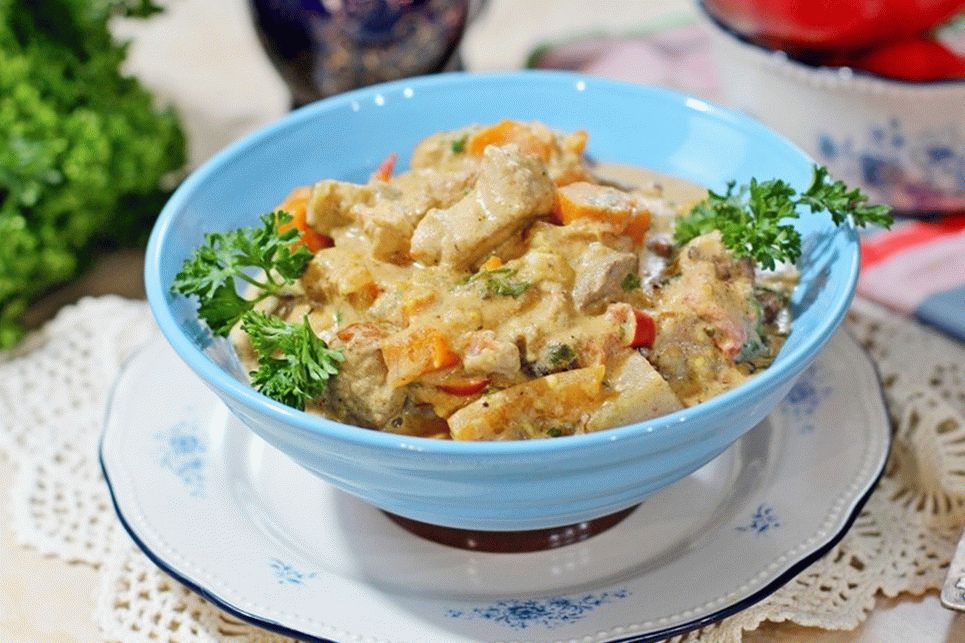 Ensopado com legumes