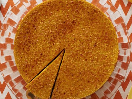 Cheesecake de abóbora com requeijão e creme brulee