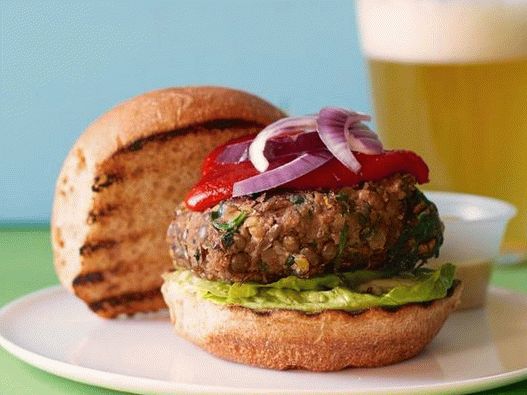 Foto Hambúrgueres de Lentilha Vegano