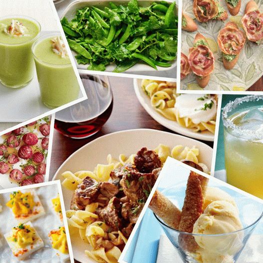 Receitas de fotos de primavera para a mesa festiva