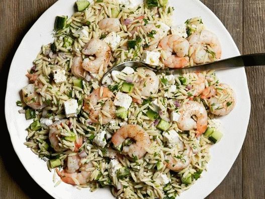 Macarrão orzo de camarão