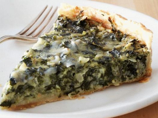 Torta recheada com acelga e verduras