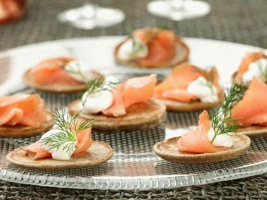Panquecas de salmão defumado