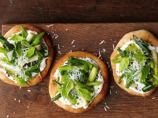 Mini pizzas de primavera