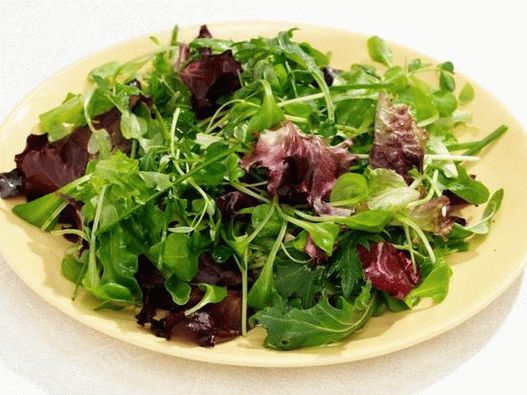Foto salada verde primavera