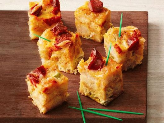 Foto do prato - Aperitivo de bolinhas de batata e chouriço