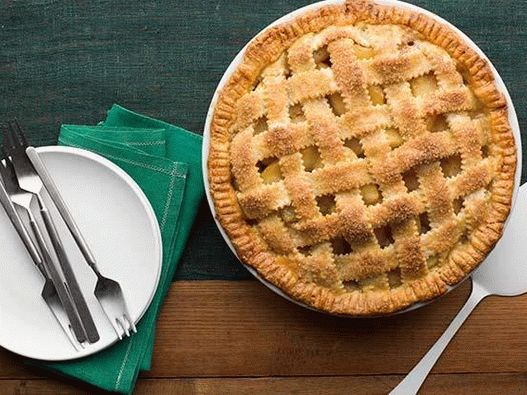 Foto torta de maçã - massa quebrada com cremalheira