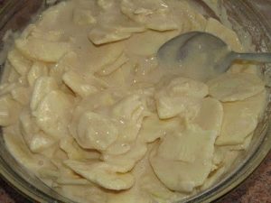 Torta de maçã com suflê