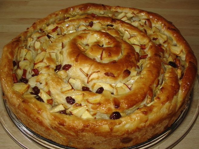Caracol de torta de maçã