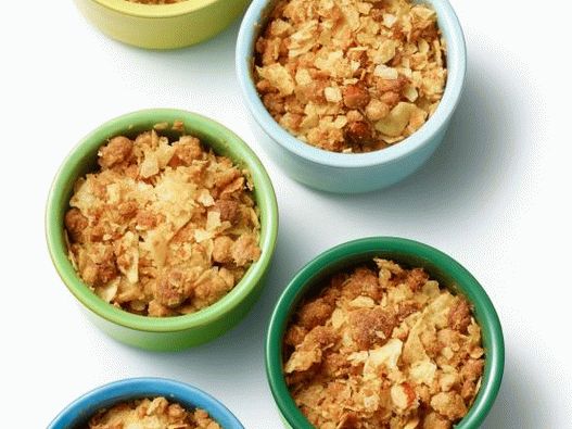 Foto Apple-cranberry crocante com batatas fritas