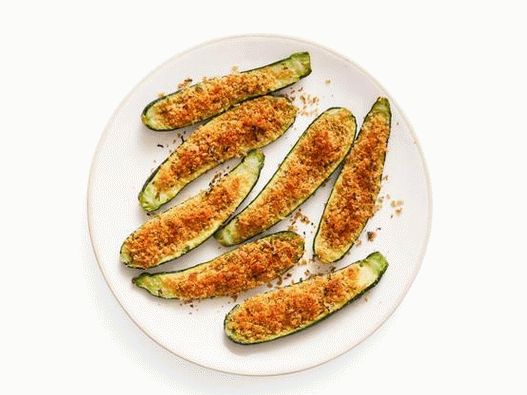Abobrinha assada com parmesão