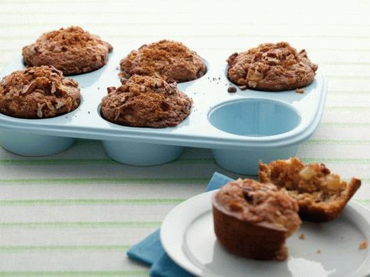 Fotografia de prato - Muffins com maçãs
