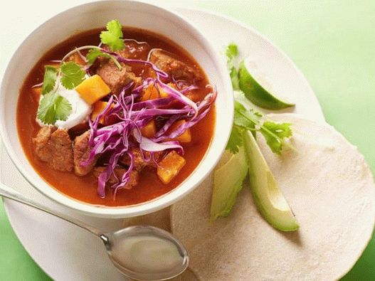 Ensopado de porco picante e batata doce