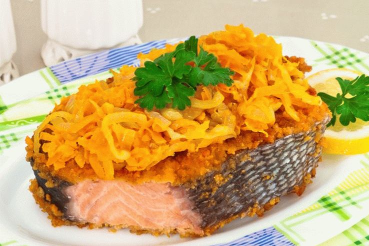 Peixe vermelho frito