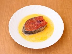 Peixe vermelho frito