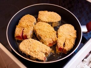 Peixe vermelho frito