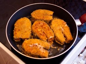 Peixe vermelho frito
