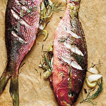 Foto de pargo grelhado