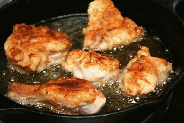 Coxa de frango frito
