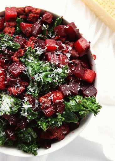 Foto de beterraba e batata doce assada